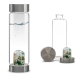 gourde verre jeunesse aigue marine aventurine quartz fume cristal roche